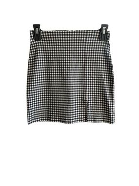 Shinestar Gingham Mini Skirt